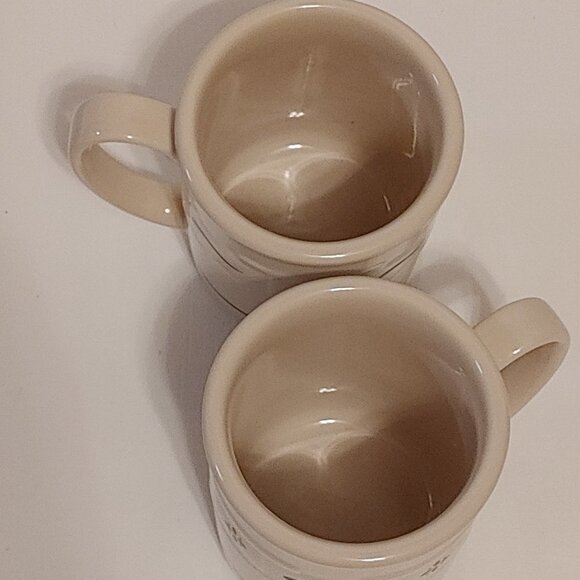 Longaberger WOVEN TRADITIONS Blue12 oz Mug, 4", USA, Woven Basket Raised… - Picture 5 of 6